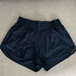 Navy Blue Lululemon Hotty Hot High-Rise Lined Short 2.5" Size: 6